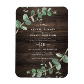 Eukalyptus botanisches dunkles Holz Magnet (Vertikal)