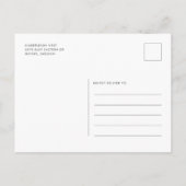 Eukalyptus Botanisches Foliage-Brautparty Einladungspostkarte (Rückseite)