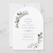 Eukalyptus botanisches Foto Einladung (Vorderseite)