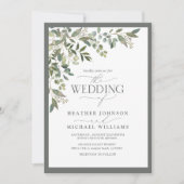 Eukalyptus Botanisches Foto Einladung (Vorderseite)