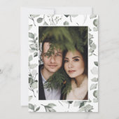 Eukalyptus botanisches Foto Save The Date (Rückseite)