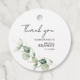 Eukalyptus Botanisches Minimalistisches Brautparty Geschenkanhänger