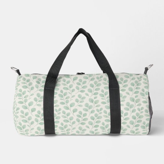 Eukalyptus Botanisches Muster Duffle Bag (Vorderseite)