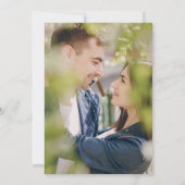 Eukalyptus Botanisches Save the Date-Foto Einladung (Rückseite)