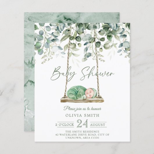 Eukalyptus botanisches Schaukeln Kinderdusche Einl (Vorne/Hinten)