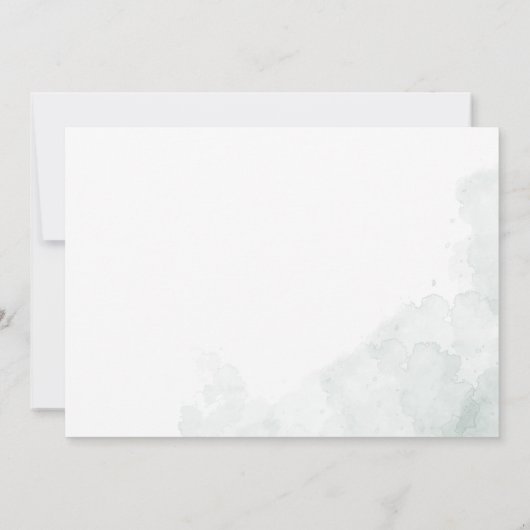 Eukalyptus Botanisches Script-Brautparty Einladung (Rückseite)