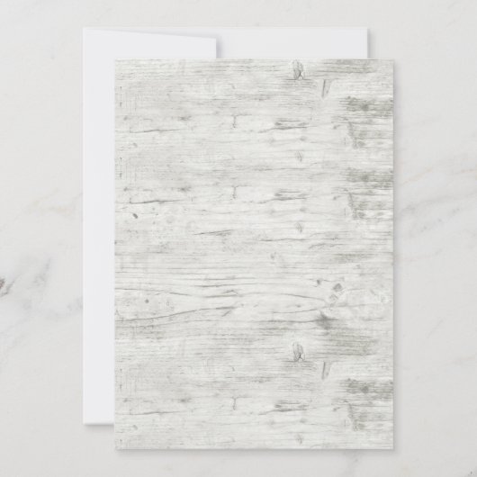 Eukalyptus botanisches Weißholz Einladung (Rückseite)