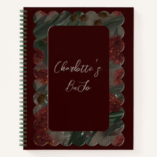 Eukalyptus Bottle Brush Floral Notebook Notizblock