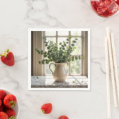 Eukalyptus Bouquet auf Tablette Serviette (Beispiel)