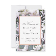 Eukalyptus Bouquet mit rosafarbener Grenzhochzeit