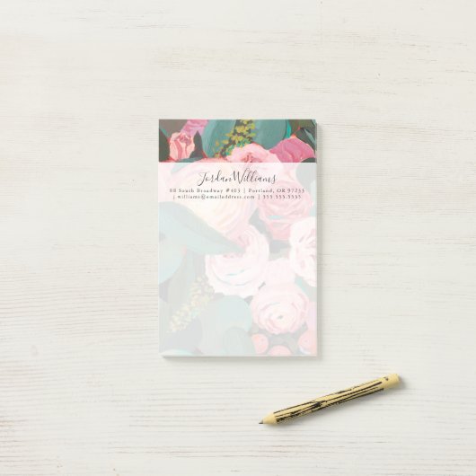 Eukalyptus Bouquet Post-it Klebezettel (Auf Schreibtisch)