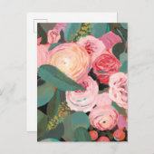 Eukalyptus Bouquet Postkarte (Vorne/Hinten)