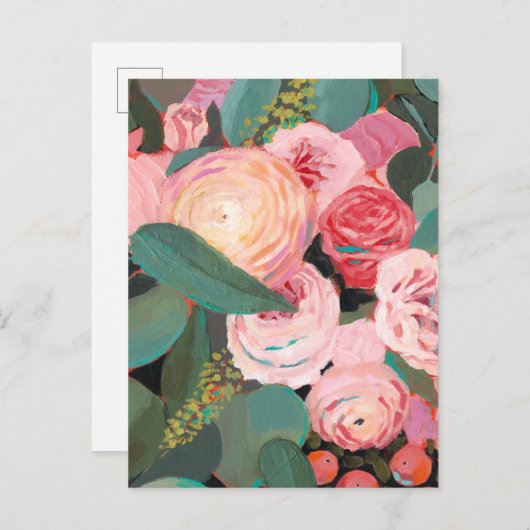 Eukalyptus Bouquet Postkarte (Vorne/Hinten)