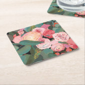 Eukalyptus Bouquet Rechteckiger Pappuntersetzer (angewinkelt)