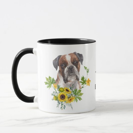 Eukalyptus Boxer Dog Tasse (Links)