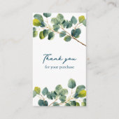 Eukalyptus Branntgrün dank Umschließkarte Begleitkarte (Vorderseite)