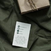 Eukalyptus Branntgrün dank Umschließkarte Begleitkarte