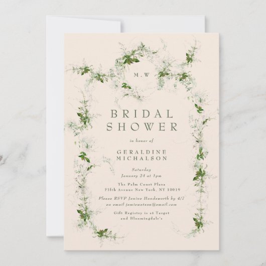 Eukalyptus-Brautparty (Vorderseite)