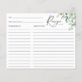 Eukalyptus-Brautparty (Vorderseite)