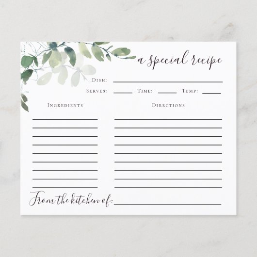 Eukalyptus-Brautparty (Vorderseite)