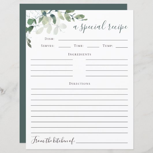 Eukalyptus-Brautparty (Vorne/Hinten)