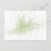 Eukalyptus-Brautparty - Angaben zur Hochzeitsstimm Begleitkarte (Rückseite)