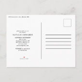 Eukalyptus-Brautparty Ankündigungspostkarte (Rückseite)