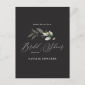 Eukalyptus-Brautparty Ankündigungspostkarte (Vorderseite)