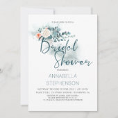 Eukalyptus | Brautparty "Aquarell" Einladung (Vorderseite)