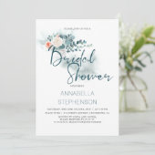 Eukalyptus | Brautparty "Aquarell" Einladung (Stehend Vorderseite)