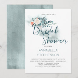 Eukalyptus | Brautparty "Aquarell" Einladung