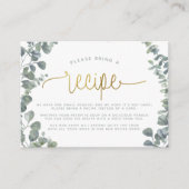 Eukalyptus-Brautparty Begleitkarte (Vorderseite)