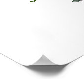 Eukalyptus-Brautparty-Begrüßungszeichen Poster (Ecke)