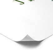 Eukalyptus-Brautparty-Begrüßungszeichen Poster (Ecke)