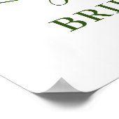 Eukalyptus-BRAUTPARTY-Begrüßungszeichen Poster (Ecke)