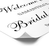 Eukalyptus-Brautparty Begrüßungszeichen Poster (Ecke)