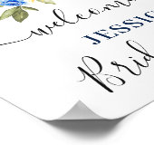 Eukalyptus-BRAUTPARTY-Begrüßungszeichen Poster (Ecke)