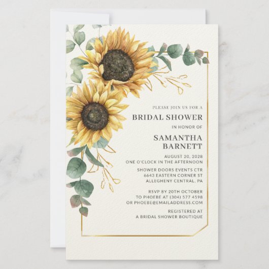 Eukalyptus-Brautparty Briefpapier (Vorderseite)