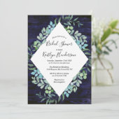 Eukalyptus-Brautparty Einladung (Stehend Vorderseite)