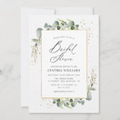 Eukalyptus-Brautparty Einladung (Vorderseite)
