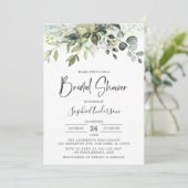 Eukalyptus-Brautparty Einladung (Stehend Vorderseite)