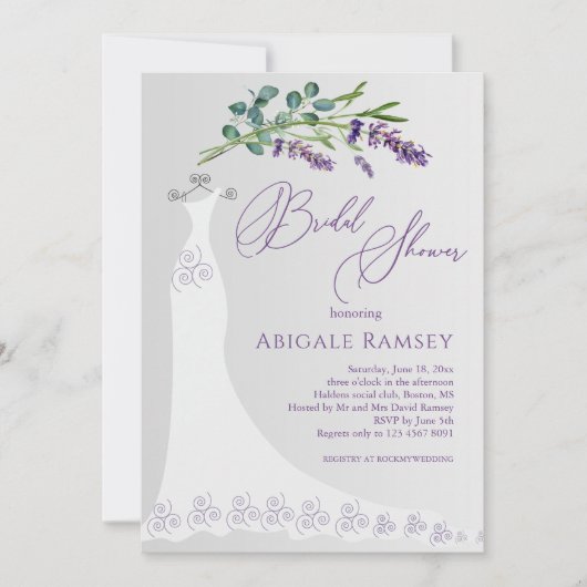 Eukalyptus-Brautparty Einladung (Vorderseite)