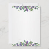 Eukalyptus-Brautparty Einladung (Rückseite)