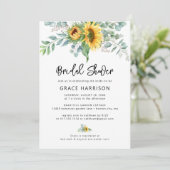 Eukalyptus-Brautparty Einladung (Stehend Vorderseite)