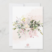 Eukalyptus-Brautparty Einladung (Rückseite)