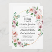 Eukalyptus-Brautparty Einladung (Vorne/Hinten)