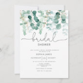 Eukalyptus-Brautparty Einladung (Vorderseite)