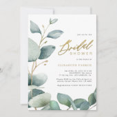 Eukalyptus-Brautparty Einladung (Vorderseite)