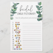 Eukalyptus - Brautparty Emoji-Picknickspiel (Vorderseite)