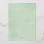 Eukalyptus-Brautparty Folieneinladung (Rückseite)